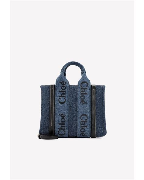 chloe canvas tote dupe|chloe woody tote denim.